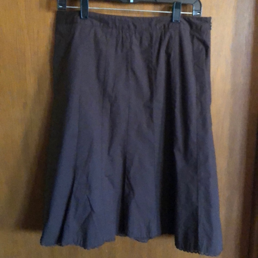 Christopher and banks brown skirt size 12